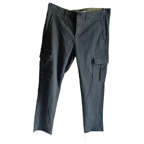Pre-owned Dondup Slim Pants In Khaki