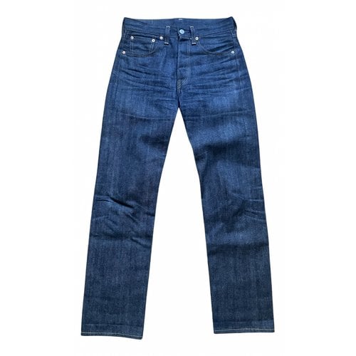 Pre-owned Levi's Straight Jeans In Navy