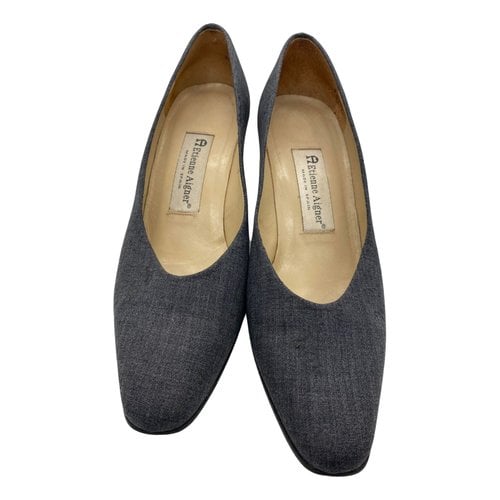Pre-owned Etienne Aigner Cloth Heels In Grey