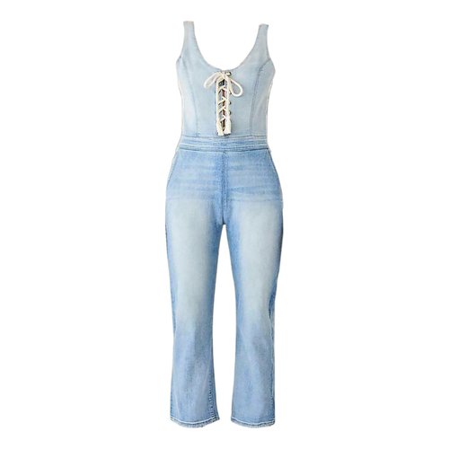 Pre-owned Dl1961 Jumpsuit In Blue