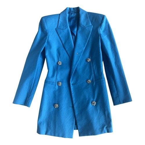 Pre-owned Attico Coat In Blue