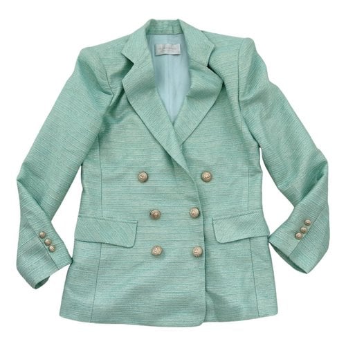 Pre-owned Bronx And Banco Silk Blazer In Green