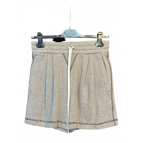 Pre-owned Miu Miu Shorts In Grey