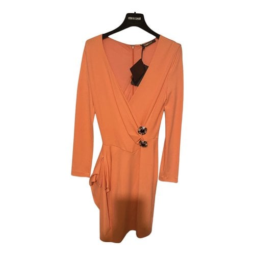 Pre-owned Roberto Cavalli Dress In Orange