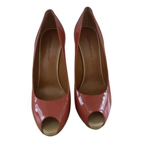 Pre-owned Moreschi Leather Heels In Pink