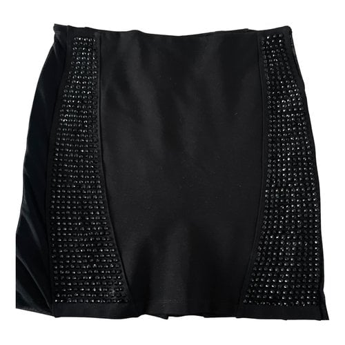 Pre-owned Philipp Plein Mini Skirt In Black