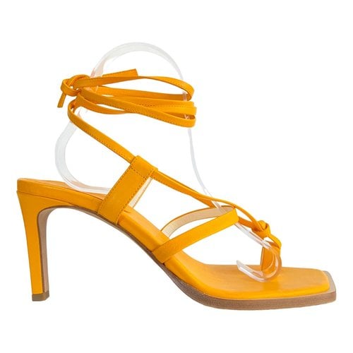 Pre-owned Tibi Leather Sandal In Yellow