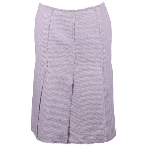 Pre-owned Balmain Mid-length Skirt In Purple