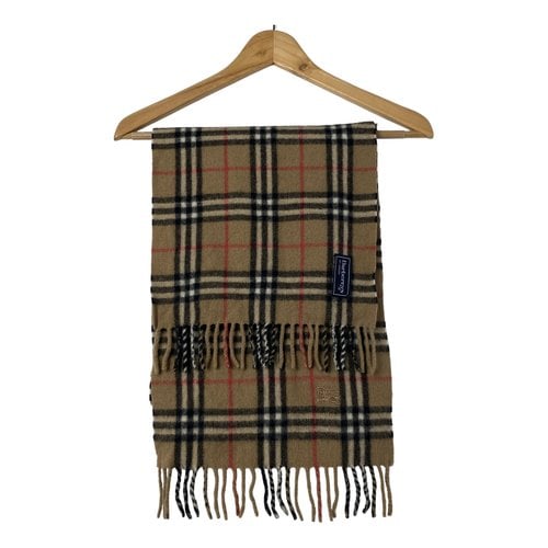 Pre-owned Burberry Wool Scarf & Pocket Square In Multicolour