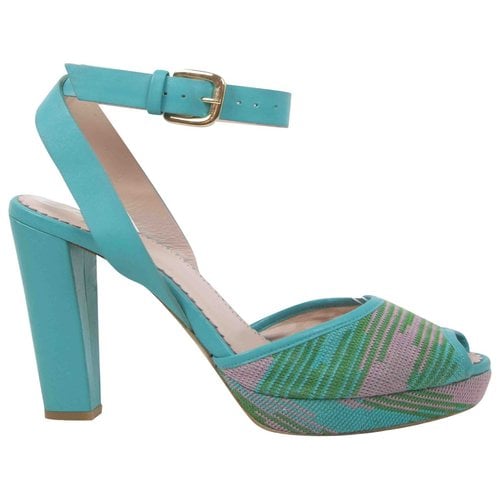 Pre-owned Missoni Leather Heels In Blue
