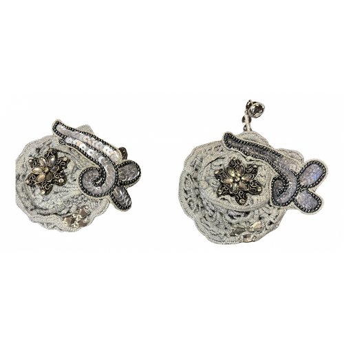 Pre-owned Emporio Armani Earrings In Grey