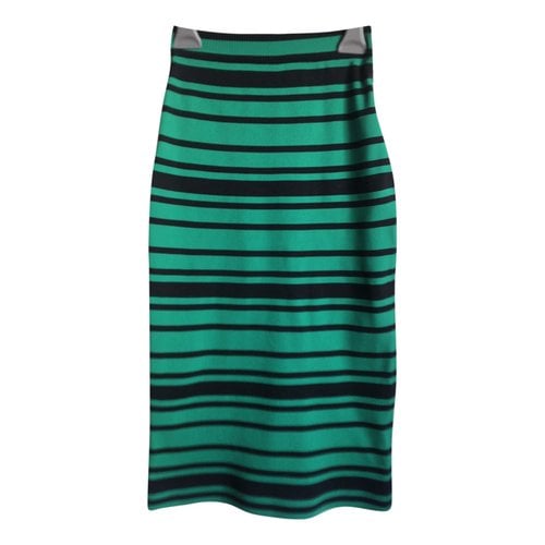 Pre-owned Plan C Mid-length Skirt In Green