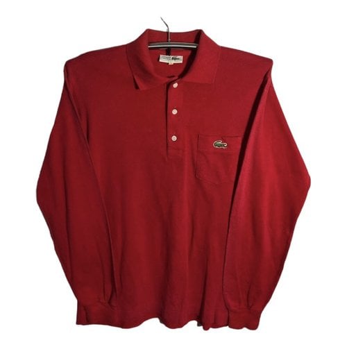 Pre-owned Lacoste Polo Shirt In Red