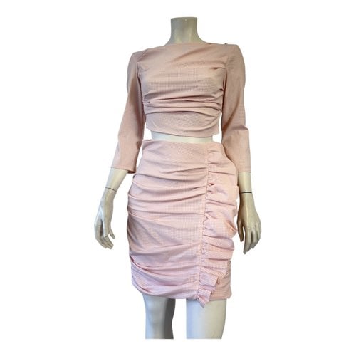 Pre-owned Elisabetta Franchi Skirt Suit In Pink