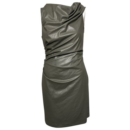 Pre-owned Helmut Lang Mini Dress In Green