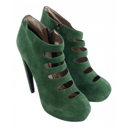 Pre-owned Jeffrey Campbell Ankle Boots In Green