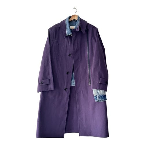 Pre-owned Maison Margiela Coat In Purple