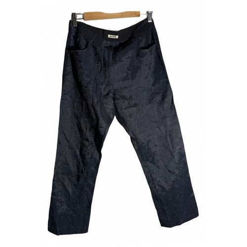 Pre-owned Acne Studios Straight Pants In Navy