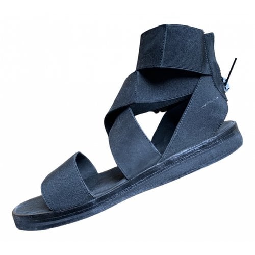 Pre-owned Damir Doma Cloth Sandals In Black