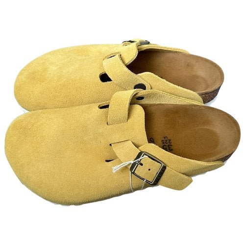 Pre-owned Birkenstock Sandals In Yellow