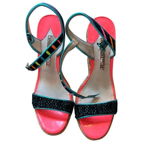 Pre-owned Sophia Webster Patent Leather Sandal In Multicolour