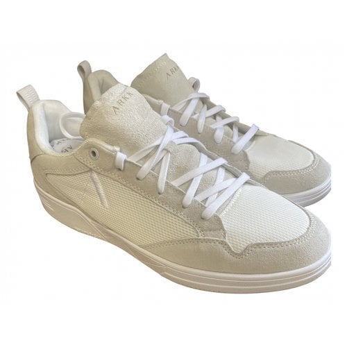 Pre-owned Arkk Low Trainers In Beige