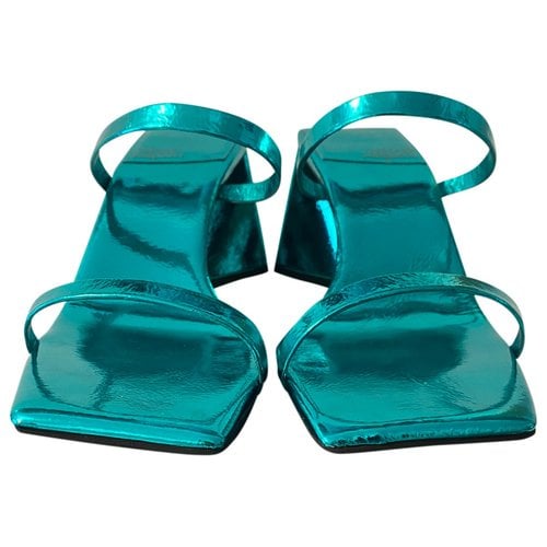 Pre-owned Jeffrey Campbell Leather Sandals In Green