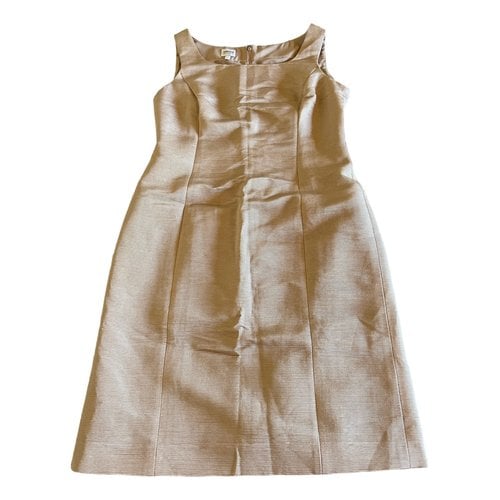 Pre-owned Armani Collezioni Mid-length Dress In Gold