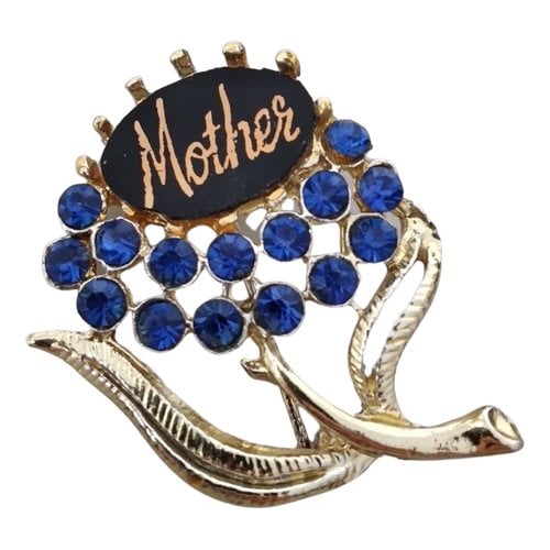 Pre-owned Mother Mpin & Brooche In Gold