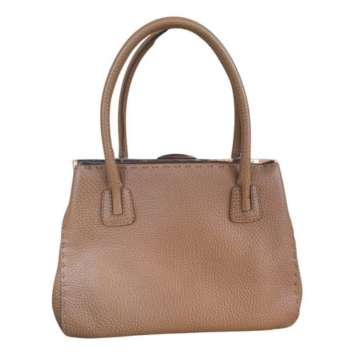 Pre-owned Ermanno Scervino Leather Handbag In Camel