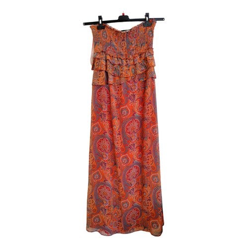 Pre-owned Annarita N Maxi Dress In Orange