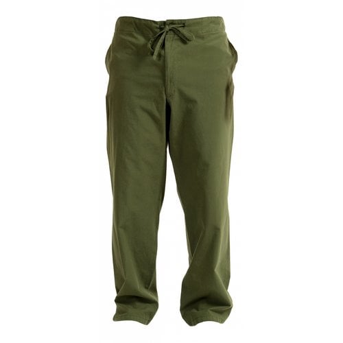 Pre-owned Kiton Trousers In Green