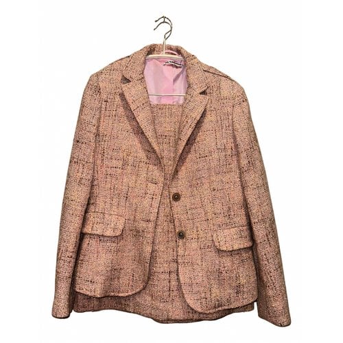 Pre-owned Jil Sander Wool Suit Jacket In Pink