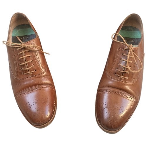Pre-owned Paul Smith Leather Lace Ups In Camel