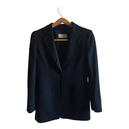 Pre-owned Krizia Cashmere Suit Jacket In Black