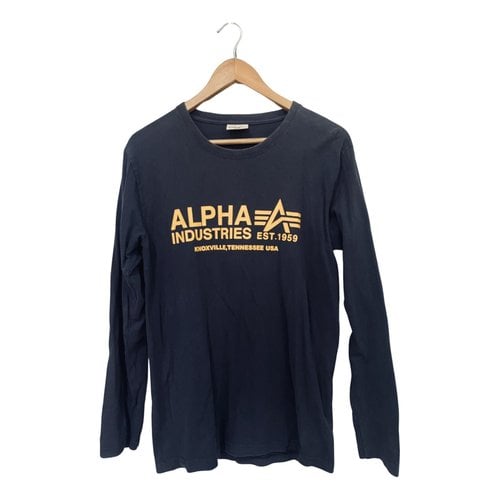 Pre-owned Alpha Industries T-shirt In Blue