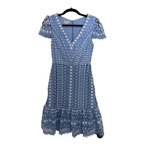 Pre-owned Temperley London Lace Mid-length Dress In Blue