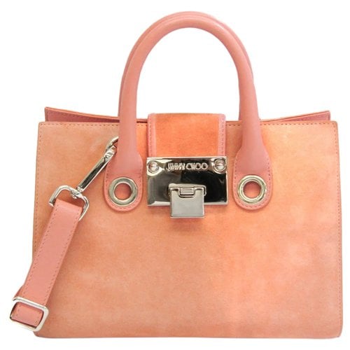 Pre-owned Jimmy Choo Riley Leather Handbag In Pink