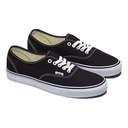 Pre-owned Vans Cloth Low Trainers In Black
