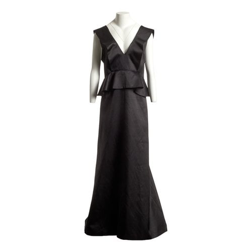 Pre-owned Chloé Wool Maxi Dress In Black