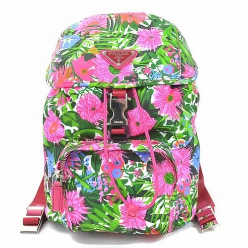Pre-owned Prada Cloth Backpack In Multicolour