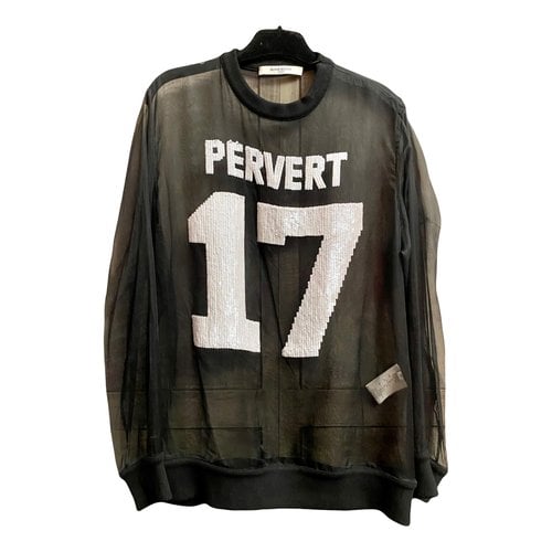 Pre-owned Givenchy Silk Sweatshirt In Black