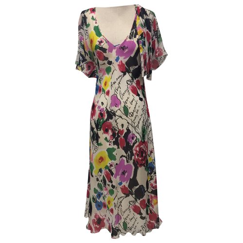 Pre-owned Sonia Rykiel Silk Mid-length Dress In Multicolour