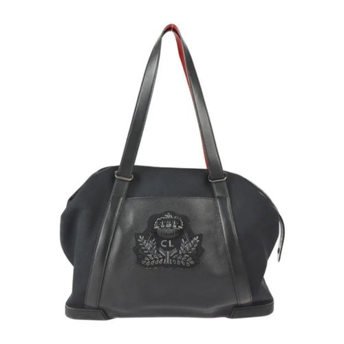 Pre-owned Christian Louboutin Cloth Handbag In Black