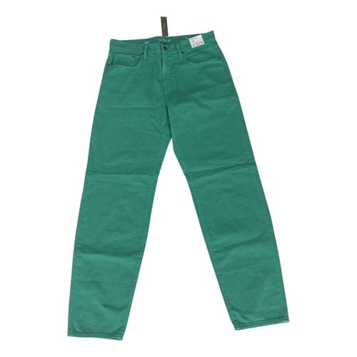 Pre-owned Jcrew Jeans In Green