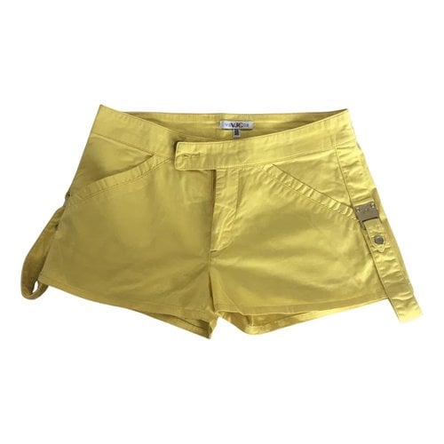 Pre-owned Versace Mini Short In Yellow