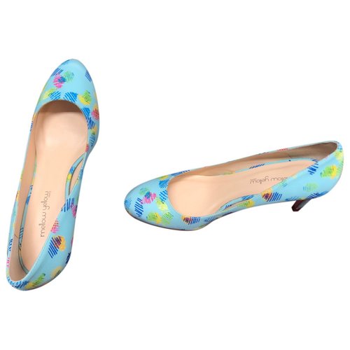 Pre-owned Mellow Yellow Leather Heels In Multicolour