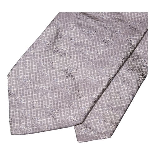 Pre-owned Courrèges Silk Tie In Grey