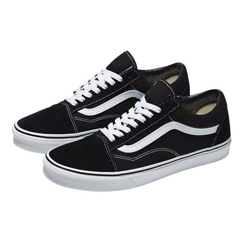 Pre-owned Vans Cloth Low Trainers In Black