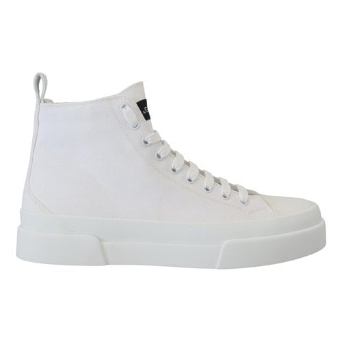 Pre-owned Dolce & Gabbana High Trainers In White